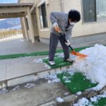 けいあい地域子育て支援相談室　雪かき